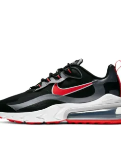 Air Max 270 React 'Black Bright Crimson'