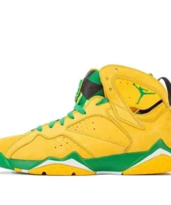 Air Jordan 7 Oregon Ducks PE 'Yellow Green'