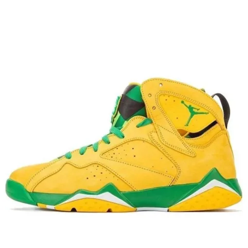 Air Jordan 7 Oregon Ducks PE 'Yellow Green'